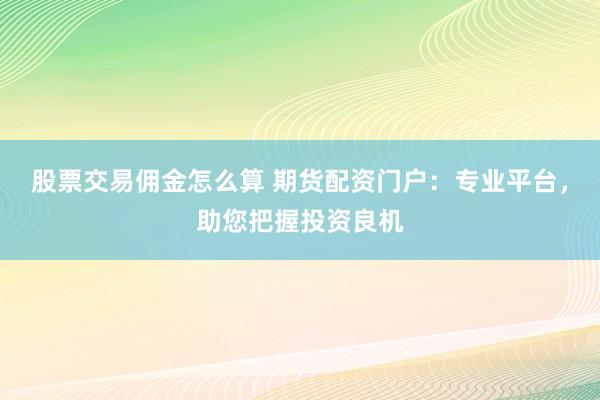 股票交易傭金怎么算 期貨配資門(mén)戶：專業(yè)平臺(tái)，助您把握投資良機(jī)