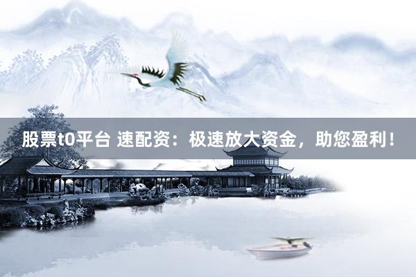 股票t0平臺(tái) 速配資：極速放大資金，助您盈利！