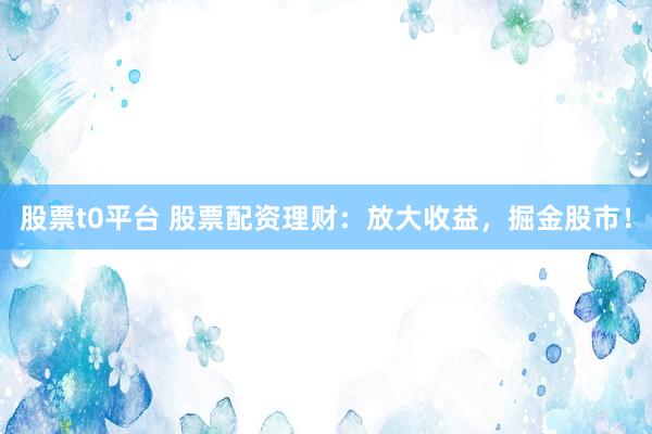 股票t0平臺(tái) 股票配資理財(cái)：放大收益，掘金股市！